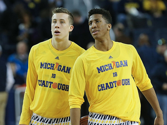Duncan Robinson (22) and Aubrey Dawkins (24)