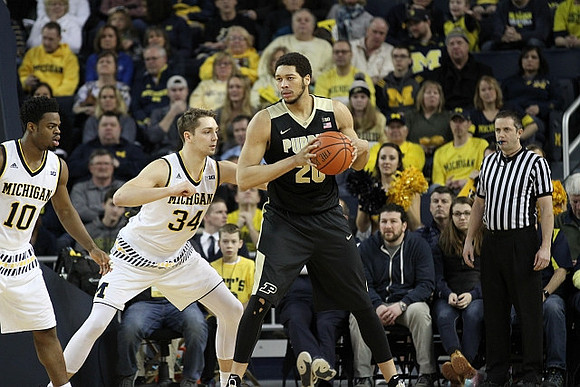Mark Donnal (34) and Brent Hibbitts (0)