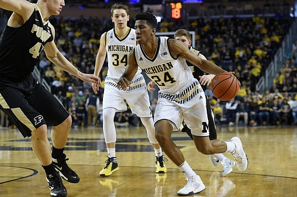 Mark Donnal (34) and Aubrey Dawkins (24)