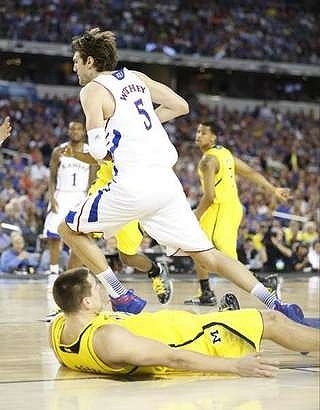 Mitch McGary (4) and Trey Burke (3)