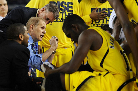 LaVall Jordan, John Beilein, Jeff Meyer, and Tim Hardaway Jr. (10)