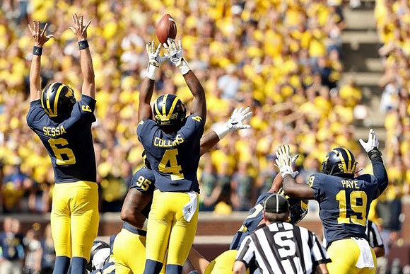 Michael Sessa (6), Donovan Jeter (95), Nico Collins (4), Carlo Kemp (2), and Kwity Paye (19)