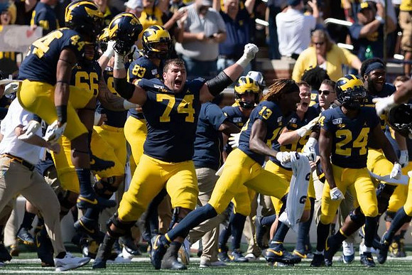 Jared Char (44), Ben Bredeson (74), Tru Wilson (13), and Lavert Hill (24)