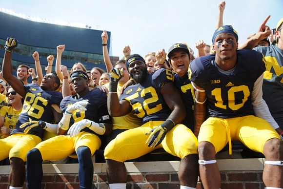Jehu Chesson (86), Channing Stribling (8), Royce Jenkins-Stone (52), and Da'Mario Jones (10)