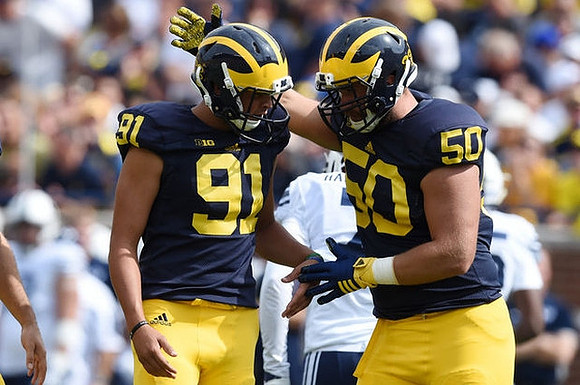 Kenny Allen (91) and Andrew Robinson (50)
