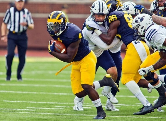 De'Veon Smith (4) and Maurice Ways (85)
