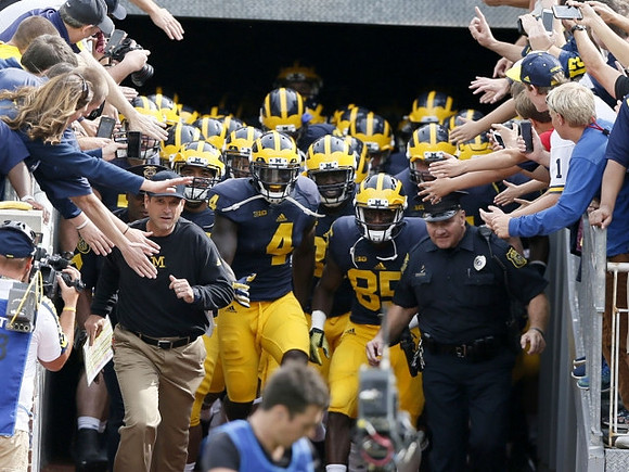 Jack Harbaugh and Michigan Team