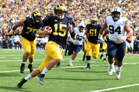 Jake Rudock (15), Erik Magnuson (78), and Graham Glasgow (61)