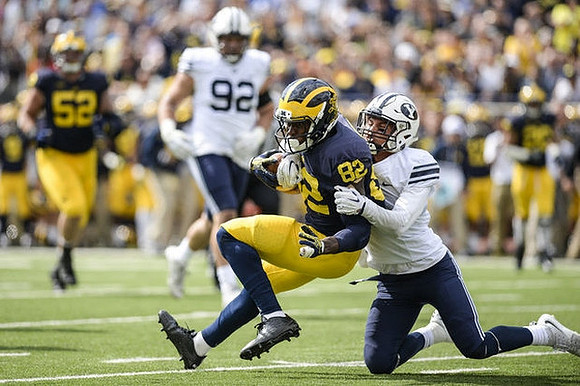 Amara Darboh (82) and Mason Cole (52)