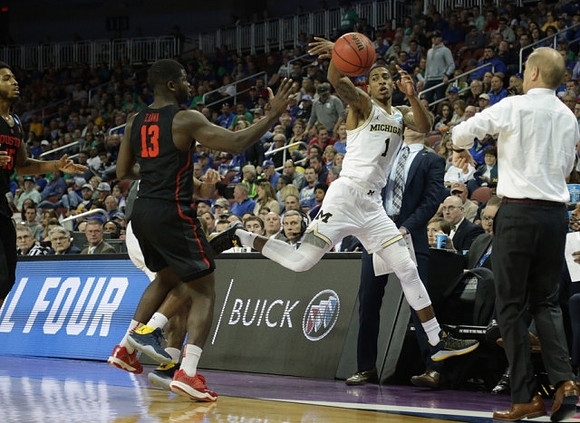 Charles Matthews (1) and John Beilein