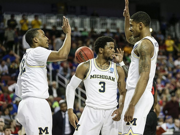Muhammad-Ali Abdur-Rahkman (12), Zavier Simpson (3), and Charles Matthews (1)