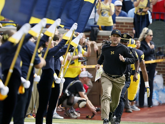 Jack Harbaugh and Michigan Team