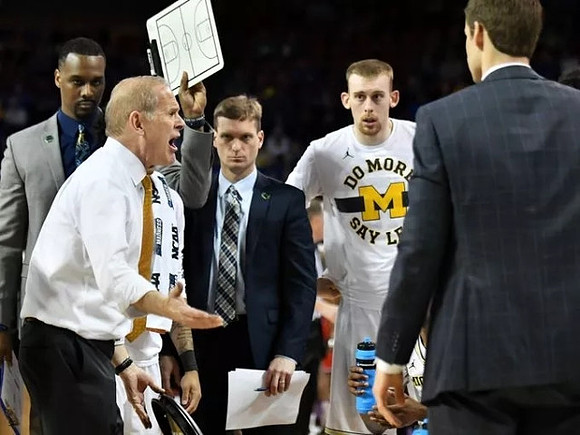 John Beilein, Luke Yaklich, and Austin Davis (51)