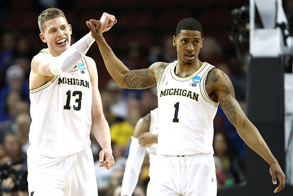 Moritz Wagner (13) and Charles Matthews (1)
