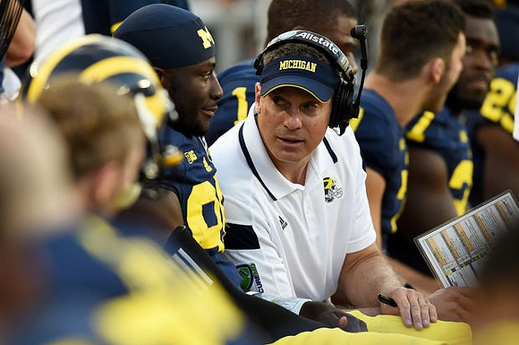 Devin Gardner (98) and Doug Nussmeier