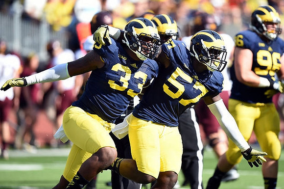 Taco Charlton (33), Frank Clark (57), and Ryan Glasgow (96)