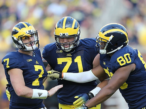 Shane Morris (7), Ben Braden (71), and Khalid Hill (80)