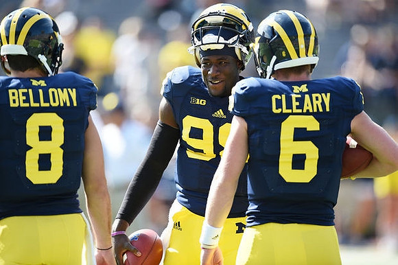 Russell Bellomy (8), Devin Gardner (98), and Brian Cleary (6)