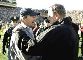 Lloyd Carr and Glenn Mason