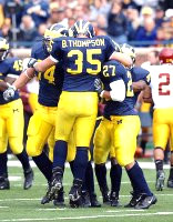 David Harris (45), Will Paul (34), Brian Thompson (35), Brandon Harrison (27), and Darnell Hood (4)