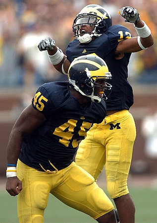 J.T. Floyd (12) and Obi Ezeh (45)