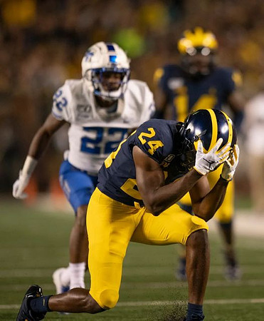 Lavert Hill (24) and Josh Metellus (14)