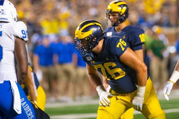 Ryan Hayes (76) and Dylan McCaffrey (10)
