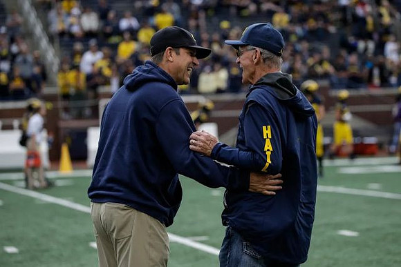 Jim Harbaugh and Jack Harbaugh