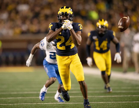 Lavert Hill (24) and Josh Metellus (14)