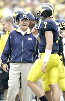 Lloyd Carr and Chad Henne