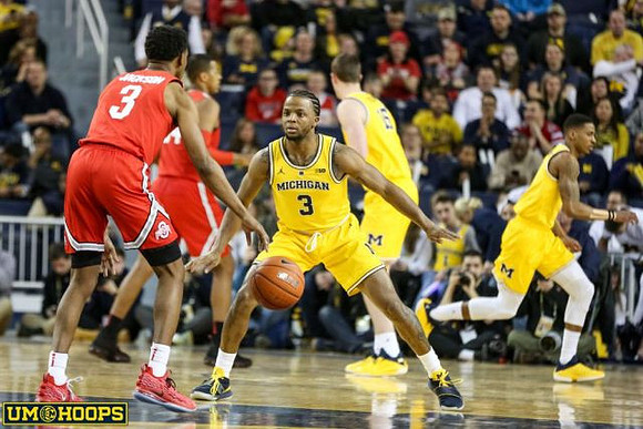 Zavier Simpson (3), Jon Teske (15), and Charles Matthews (1)