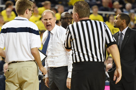 John Beilein, Bacari Alexander, and LaVall Jordan