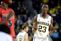 Spike Albrecht (2) and Caris LeVert (23)