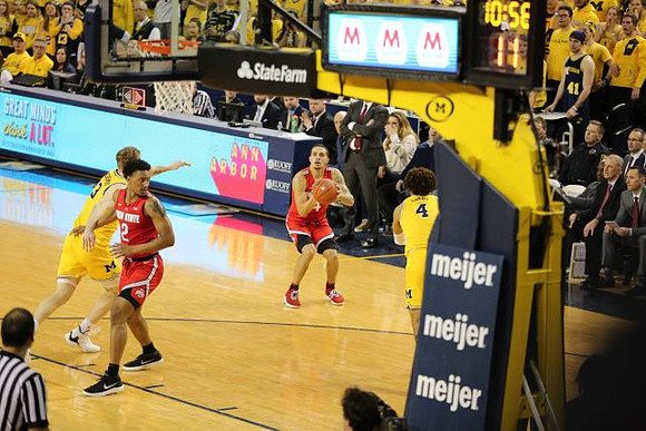 Ignas Brazdeikis (13) and Isaiah Livers (4)