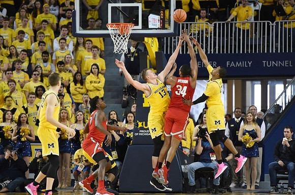 Duncan Robinson (22), Moritz Wagner (13), and Muhammad-Ali Abdur-Rahkman (12)