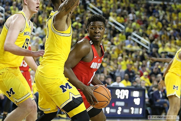 Jon Teske (15) and Charles Matthews (1)