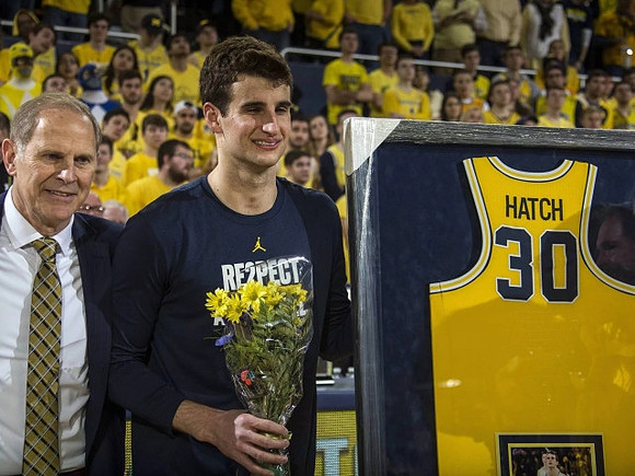 John Beilein and Austin Hatch (30)
