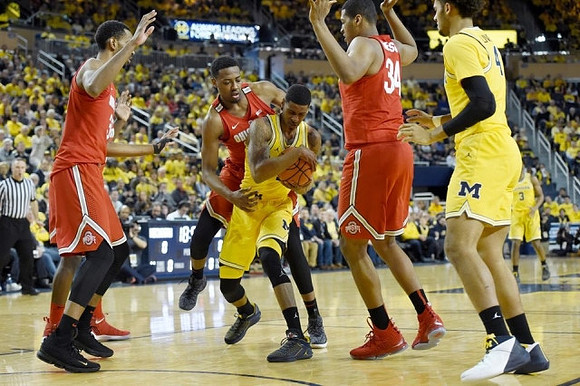 Charles Matthews (1) and Isaiah Livers (4)
