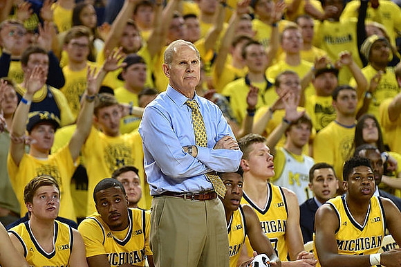 Spike Albrecht (2), Muhammad-Ali Abdur-Rahkman (12), Jeff Meyer, Aubrey Dawkins (24), Moritz Wagner (13), and Kameron Chatman (3)