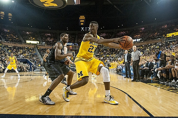 Aubrey Dawkins (24) and Caris LeVert (23)