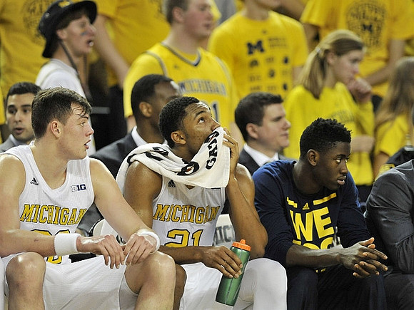 Ricky Doyle (32), Zak Irvin (21), and Caris LeVert (23)