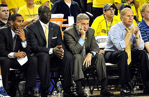 LaVall Jordan, Bacari Alexander, Jeff Meyer, and John Beilein