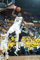 Jordan Morgan (52) and Tim Hardaway Jr. (10)