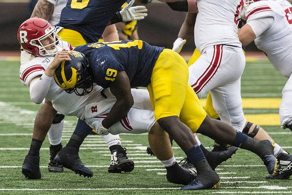 Josh Uche (6) and Kwity Paye (19)