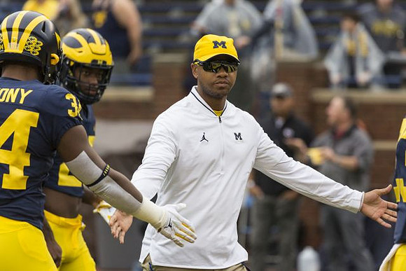 Jordan Anthony (34), Hassan Haskins (25), and Roy Roundtree