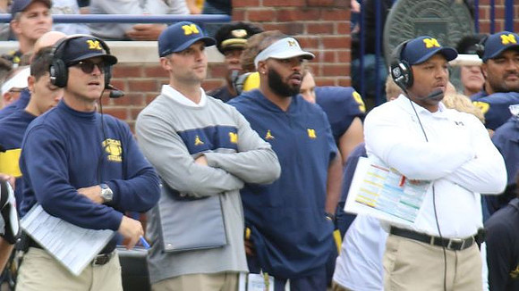 Jim Harbaugh and Josh Gattis