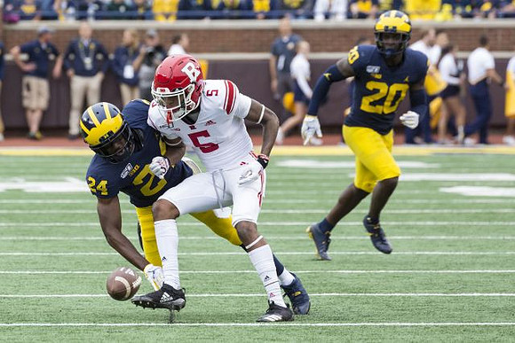 Lavert Hill (24) and Brad Hawkins (20)