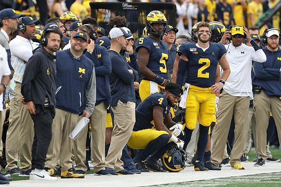 Joe Milton (5), Nico Collins (4), and Shea Patterson (2)
