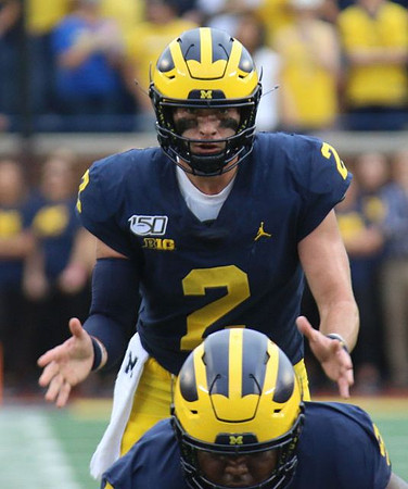 Cesar Ruiz (51) and Shea Patterson (2)