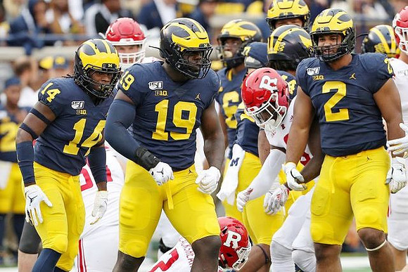 Josh Metellus (14), Kwity Paye (19), and Carlo Kemp (2)